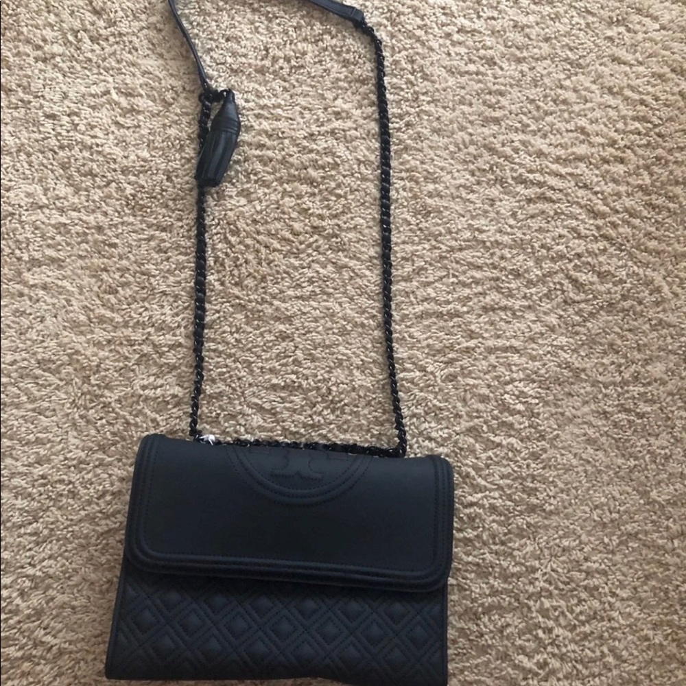 ‼️SOLD‼️Tory Burch BlackMatte Fleming
